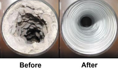 before after dryer vent